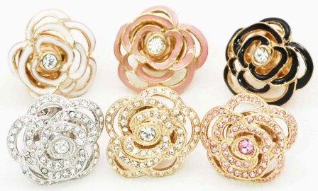 グロッセ ローズモチーフ パール ピアス BLOOMING GROUP OFFICIAL